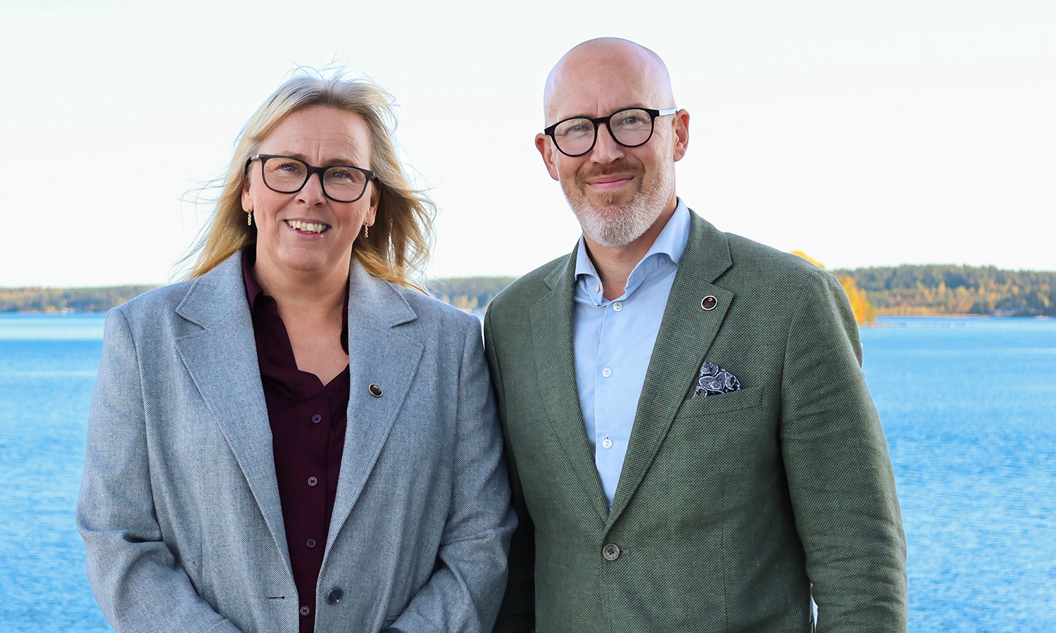 Marielle Norrlander och Dennis Wasberg